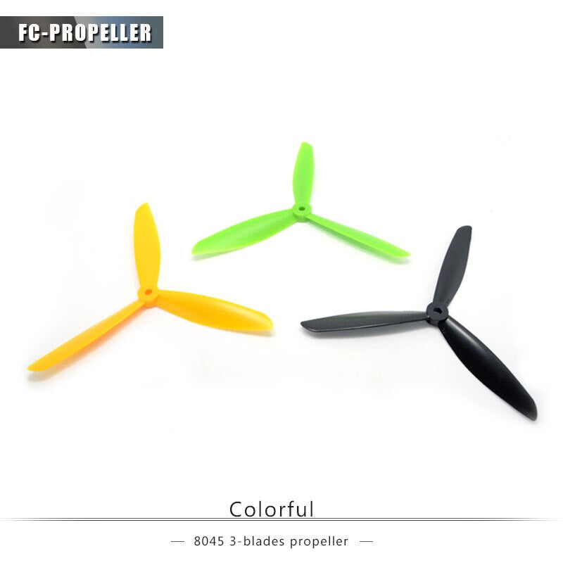 Rc Airplane Drone Parts Props Quadcopter 8 Inch 8045 3 Blades Propllers for Fpv Race Drone 4Pcs