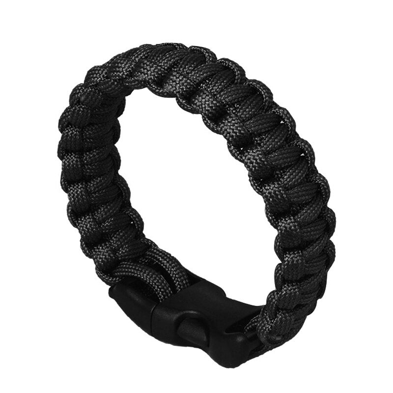 High Quality KIT Military Emergency Survival Bracelet Men Women Unisex Rope Charm Bracelets DX88