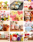 Hot Sell - Wholesale 40Pcs.Lot , Cat Little Bear Etc. 4*3CM Plush Stuffed TOY String TOY Key Chain Plush