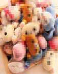 Hot Sell - Wholesale 40Pcs.Lot , Cat Little Bear Etc. 4*3CM Plush Stuffed TOY String TOY Key Chain Plush